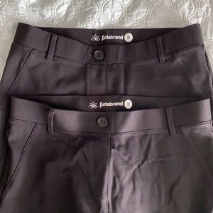 Bundle of 2 Betabrand Straight Leg Pants